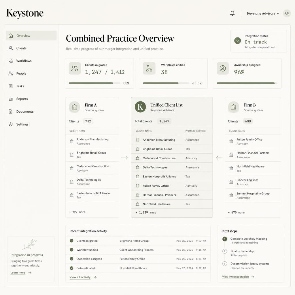 Keystone client intake